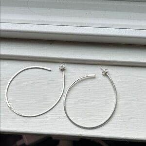 Jill Platner Sterling Silver hoops